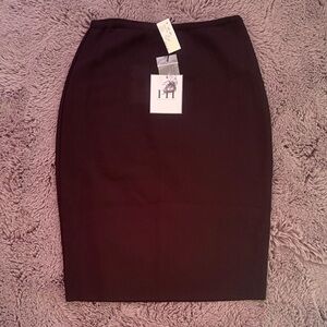 Paula Hian Ami Ami Black Knit Stretchy Pencil Skirt